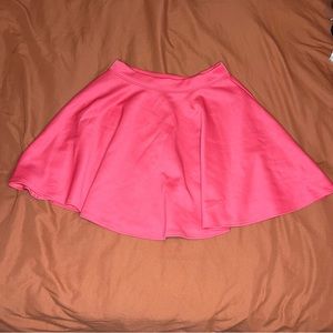 pleated mini skirt